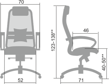 Компьютерное кресло Samurai S-1.04, серый в Челябинске - предосмотр 1