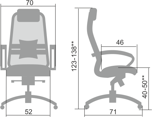 Компьютерное кресло Samurai S-1.04, серый в Челябинске - изображение 1