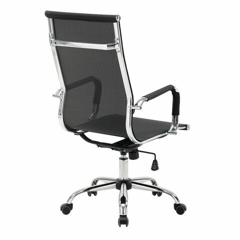 Компьютерное кресло Brabix Line EX-530 (хром, сетка, черное) 531846 в Миассе - изображение 2