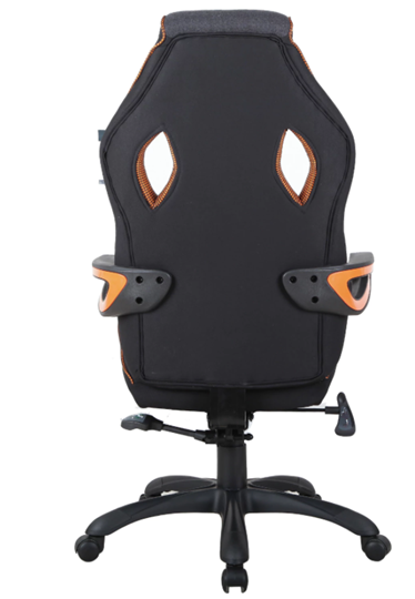 Кресло Brabix Techno Pro GM-003 (ткань, черное/серое, вставки оранжевые) в Челябинске - изображение 4