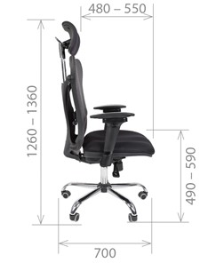 Кресло компьютерное CHAIRMAN 769, ткань TW 12, цвет черный в Миассе - предосмотр 2