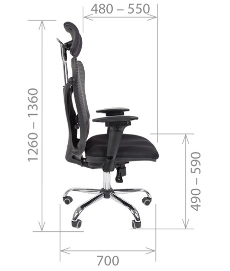 Кресло компьютерное CHAIRMAN 769, ткань TW 12, цвет черный в Миассе - изображение 2