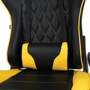 Кресло Brabix GT Master GM-110 (две подушки, экокожа, черное/желтое) 531927 в Челябинске - предосмотр 7