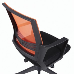 Кресло офисное Brabix Balance MG-320 (с подлокотниками, комбинированное черное/оранжевое) в Челябинске - предосмотр 6