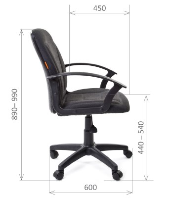 Кресло CHAIRMAN 627 ткань, цвет серый в Копейске - изображение 2