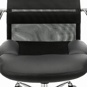 Офисное кресло Brabix Premium Stalker EX-608 CH (хром, ткань-сетка/кожзам, черное) в Челябинске - предосмотр 6
