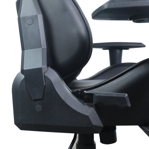 Кресло Brabix GT Carbon GM-115 (две подушки, экокожа, черное) 531932 в Миассе - изображение 11