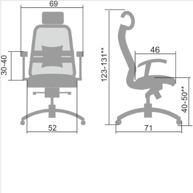 Офисное кресло Samurai S-3.04, черный в Магнитогорске - изображение 4