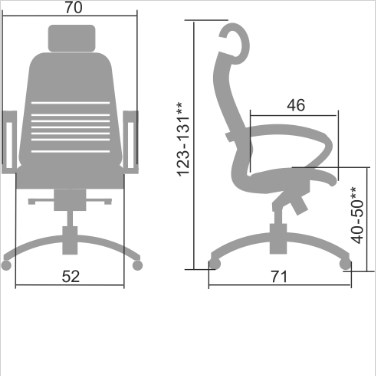 Офисное кресло Samurai K-2.04 темно-коричневый в Миассе - изображение 1