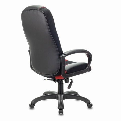 Компьютерное кресло Brabix Premium Rapid GM-102 (экокожа/ткань, черное/красное) 532107 в Челябинске - изображение 2