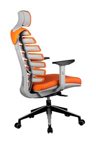 Офисное кресло Riva Chair SHARK (Оранжевый/серый) в Челябинске - предосмотр 3
