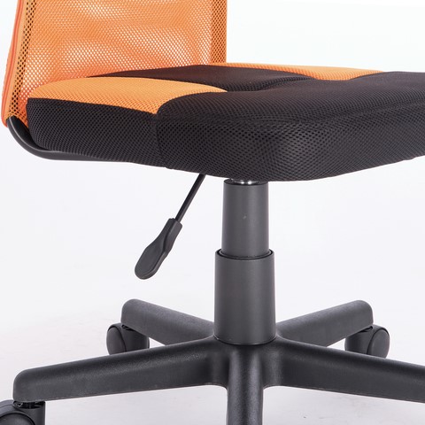 Компьютерное кресло Brabix Smart MG-313 (без подлокотников, комбинированное, черное/оранжевое) 531844 в Миассе - изображение 7