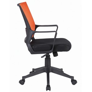 Кресло офисное Brabix Balance MG-320 (с подлокотниками, комбинированное черное/оранжевое) в Челябинске - предосмотр 1