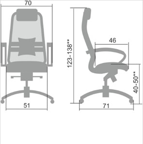Офисное кресло Samurai SL-1.04, темно-коричневый в Челябинске - предосмотр 1