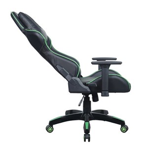 Кресло офисное Brabix GT Carbon GM-120 (две подушки, экокожа, черное/зеленое) 531929 в Миассе - предосмотр 4