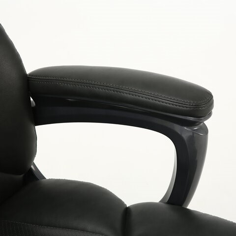 Кресло офисное Brabix Premium Favorite EX-577 (пружинный блок, рециклированная кожа, серое) 531935 в Челябинске - изображение 10
