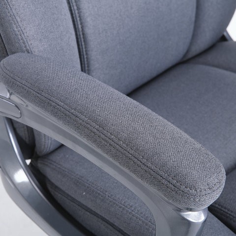 Офисное кресло Brabix Premium Solid HD-005 (ткань, серое) в Челябинске - изображение 8