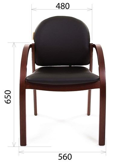Кресло компьютерное CHAIRMAN 659 Экокожа черная в Миассе - изображение 1