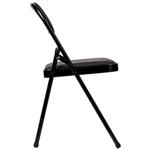 Офисный стул складной Brabix Golf Plus CF-003 Комфорт (черный каркас, кожзам черный) в Челябинске - предосмотр 2
