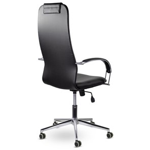 Офисное кресло Brabix Premium Pilot EX-610 CH (хром, кожзам, черное) 532418 в Копейске - предосмотр 3