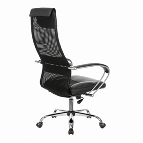 Офисное кресло Brabix Premium Stalker EX-608 CH (хром, ткань-сетка/кожзам, черное) в Челябинске - предосмотр 9