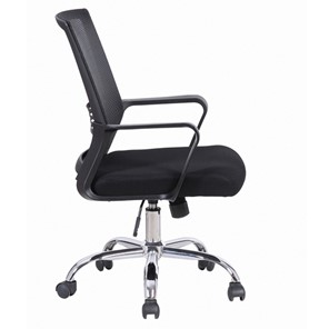 Офисное кресло Brabix Daily MG-317 (с подлокотниками, хром, черное) 531833 в Миассе - предосмотр 1