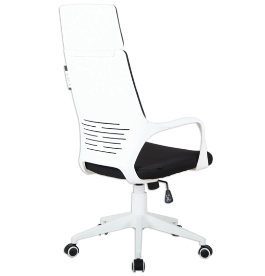 Компьютерное кресло Brabix Premium Prime EX-515 (пластик белый, ткань, черное) 531812 в Миассе - изображение 2