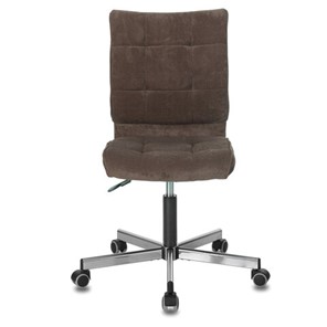 Офисное кресло Brabix Stream MG-314 (без подлокотников, пятилучие серебристое, ткань, коричневое) в Челябинске - предосмотр 3