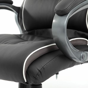 Компьютерное кресло Brabix Premium Strong HD-009 (экокожа черная, ткань серая) в Челябинске - предосмотр 9