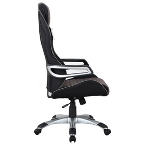 Кресло компьютерное Brabix Techno GM-002 (ткань, черное/серое, вставки белые) в Челябинске - предосмотр 1