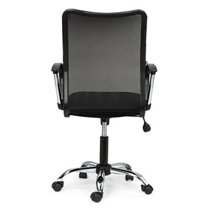 Офисное кресло Brabix Spring MG-308 (с подлокотниками, хром, ткань черная TW) в Миассе - предосмотр 3
