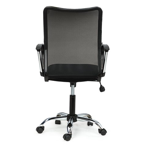 Офисное кресло Brabix Spring MG-308 (с подлокотниками, хром, ткань черная TW) в Миассе - изображение 3
