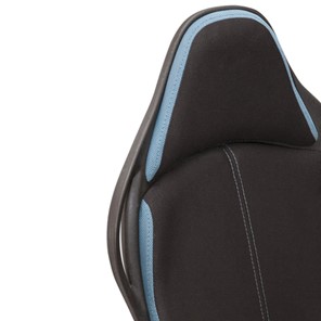 Кресло Brabix Premium Force EX-516 (ткань, черное/вставки синие) в Челябинске - предосмотр 6