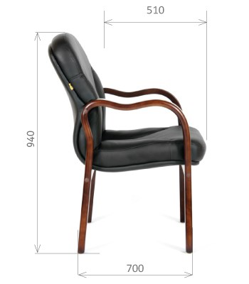 Кресло CHAIRMAN 658 Натуральная кожа черный в Магнитогорске - изображение 2