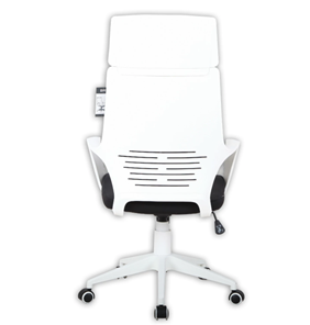 Компьютерное кресло Brabix Premium Prime EX-515 (пластик белый, ткань, черное) в Челябинске - предосмотр 3