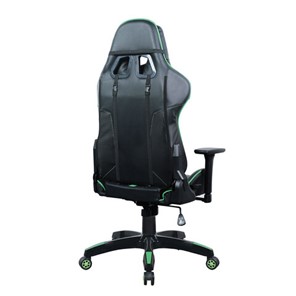 Кресло офисное Brabix GT Carbon GM-120 (две подушки, экокожа, черное/зеленое) 531929 в Миассе - предосмотр 2
