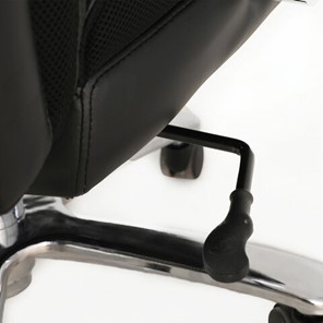 Кресло компьютерное Brabix Premium Bomer HD-007 (рециклированная кожа, хром, черное) 531939 в Челябинске - предосмотр 5