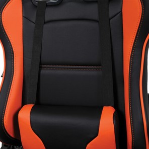 Офисное кресло Brabix GT Racer GM-100 (две подушки, экокожа, черное/оранжевое) 531925 в Магнитогорске - предосмотр 6