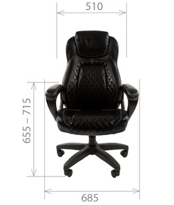 Компьютерное кресло CHAIRMAN 432, экокожа, цвет черный в Копейске - предосмотр 1