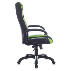 Компьютерное кресло Brabix Premium Rapid GM-102 (экокожа/ткань, черное/зеленое) в Челябинске - предосмотр 1