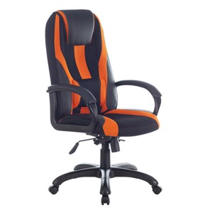 Компьютерное кресло Brabix Premium Rapid GM-102 (экокожа/ткань, черно/оранжевое) в Челябинске - предосмотр 3