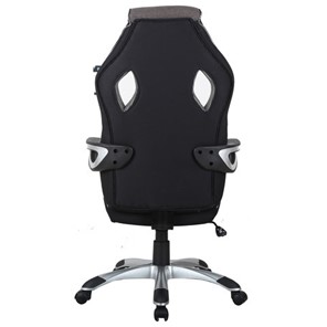 Кресло компьютерное Brabix Techno GM-002 (ткань, черное/серое, вставки белые) в Челябинске - предосмотр 3