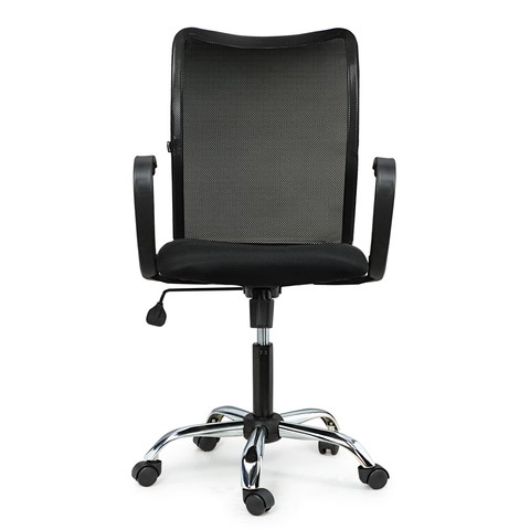Офисное кресло Brabix Spring MG-308 (с подлокотниками, хром, ткань черная TW) в Миассе - изображение 2