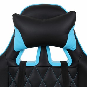 Компьютерное кресло Brabix GT Master GM-110 (две подушки, экокожа, черное/голубое) 531928 в Миассе - предосмотр 5