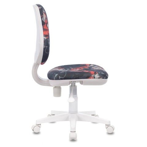 Офисное кресло Brabix Fancy MG-201W (без подлокотников, пластик белый, с рисунком "Graffity") 532415 в Миассе - изображение 2