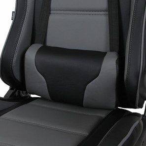 Кресло компьютерное Brabix GT Racer GM-100 (две подушки, экокожа, черное/серое) 531926 в Магнитогорске - предосмотр 7