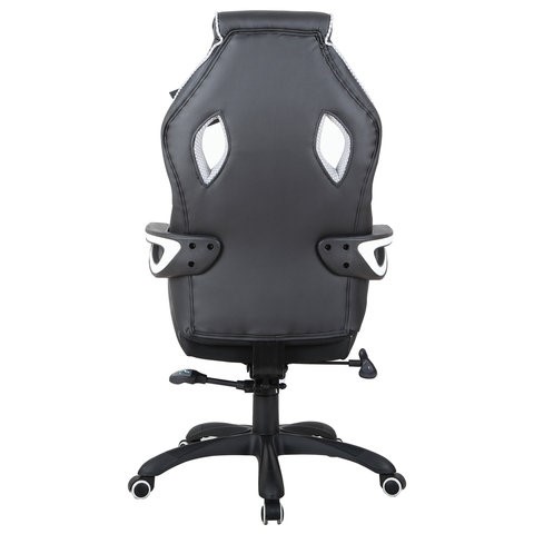 Офисное кресло Brabix Techno Pro GM-003 (экокожа, черное/серое, вставки серые) в Миассе - изображение 5