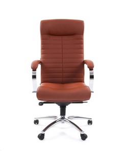 Офисное кресло CHAIRMAN 480 Экокожа Terra 111 (коричневая) в Магнитогорске - предосмотр 1