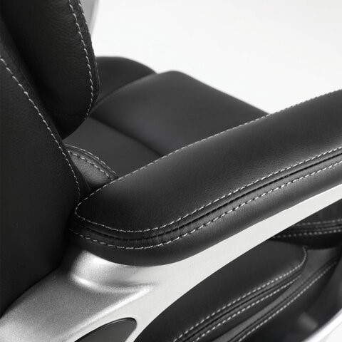 Кресло Brabix Premium Rest EX-555 (пружинный блок, экокожа, черное) 531938 в Миассе - изображение 7