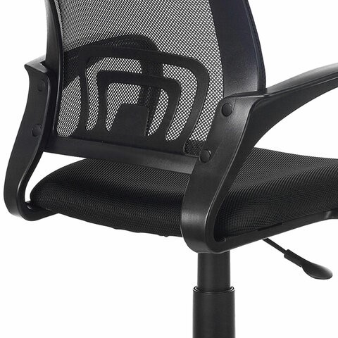 Офисное кресло Brabix Fly MG-396 (с подлокотниками, сетка, черное) 532083 в Копейске - изображение 5
